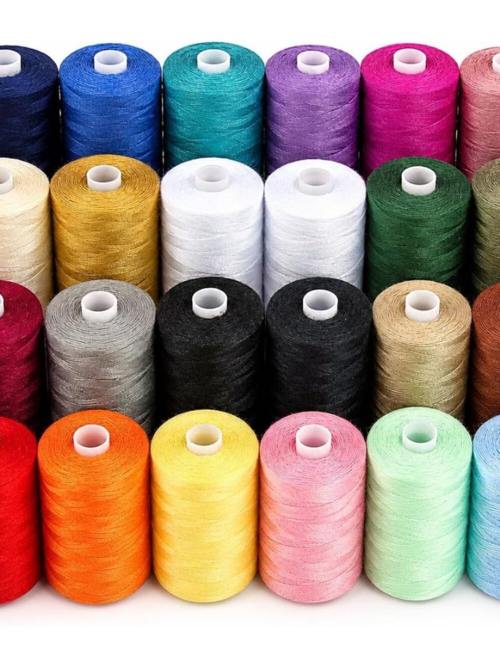 Sewing Machine Thread – 24 Spools, 1000 Yards Each – All Purpose Polyester Threa
